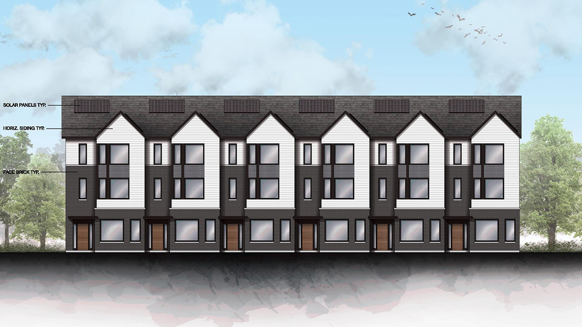 Drawing of development project located at 339 Veterans Drive & 341 Veterans Lane