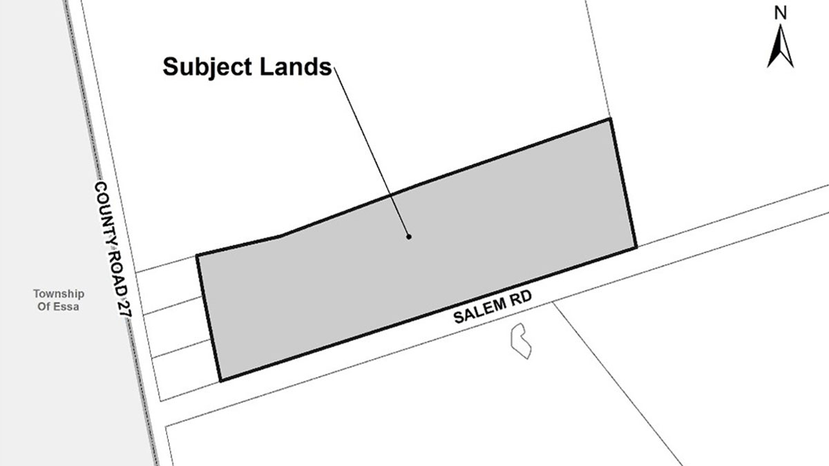 Key Map outlining border for 500 Salem Road