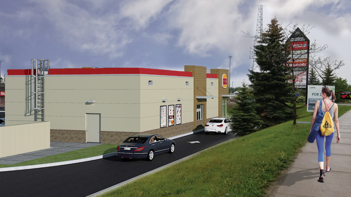 Rendering of proposed development