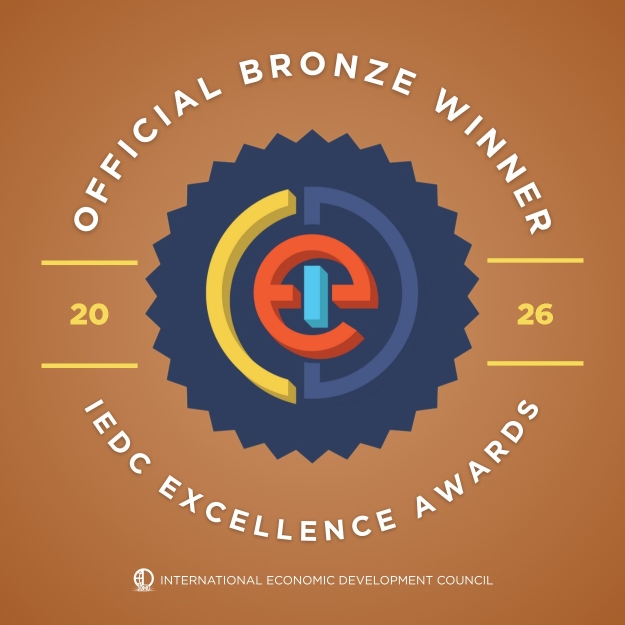 Bronze award emblem for the 2026 IEDC Excellence Awards.