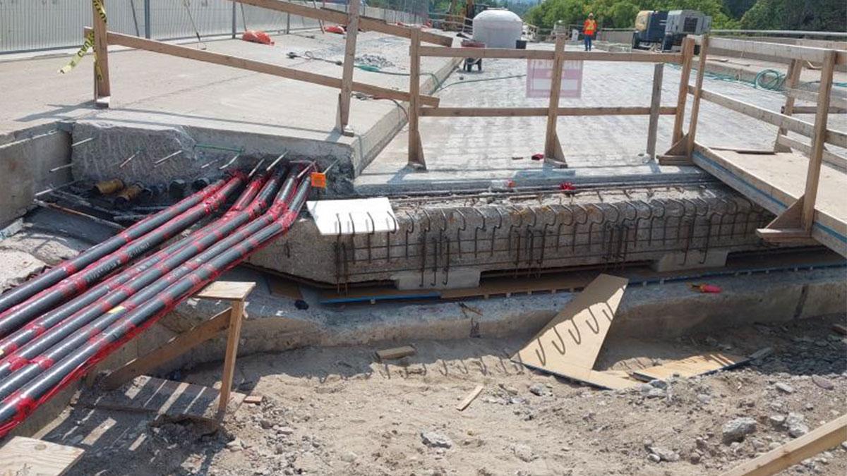 Painswick Bridge under construction