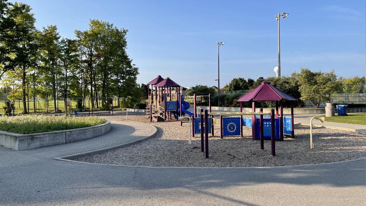 Playground equipment at East Bayfield Park