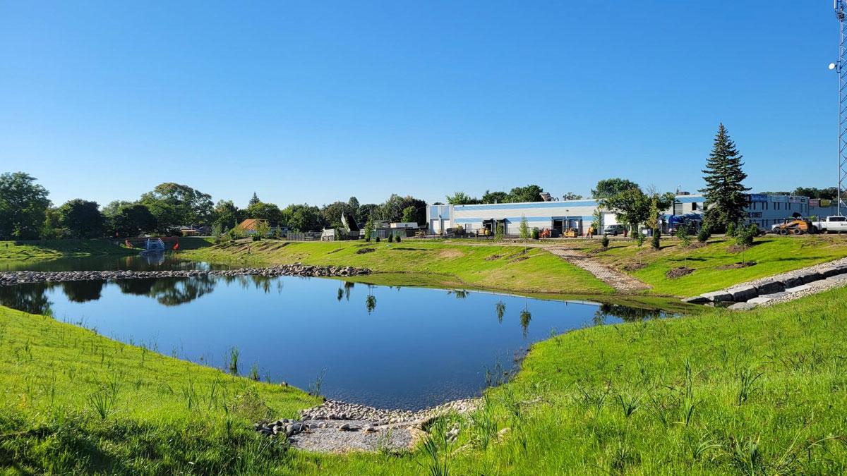 Expanded Sophia Creek stormwater pond
