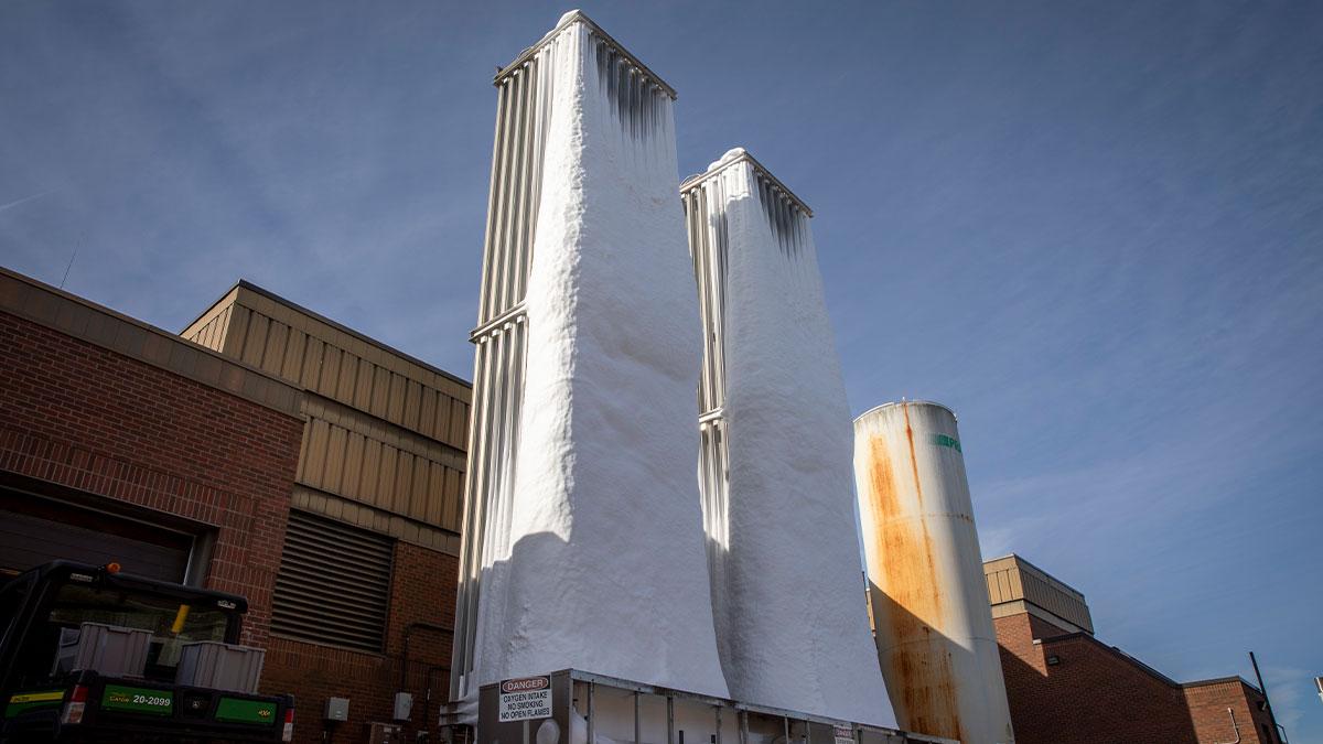 Towers at the Wastewater Treatment Facility 