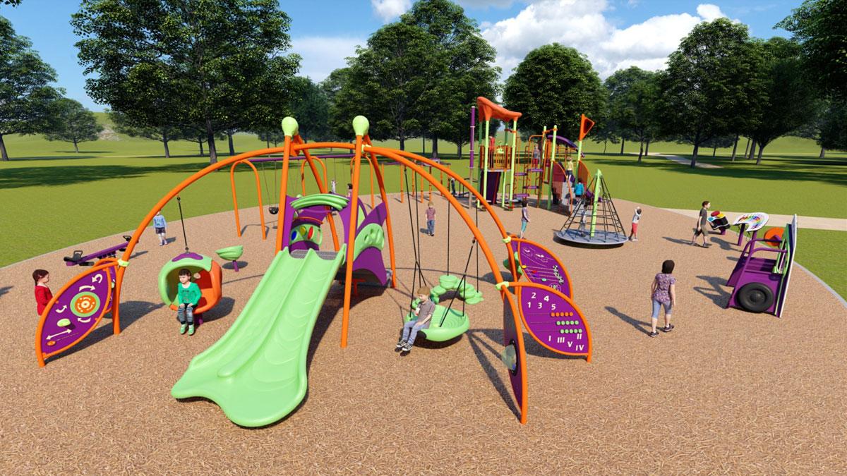 Rendering of a slide