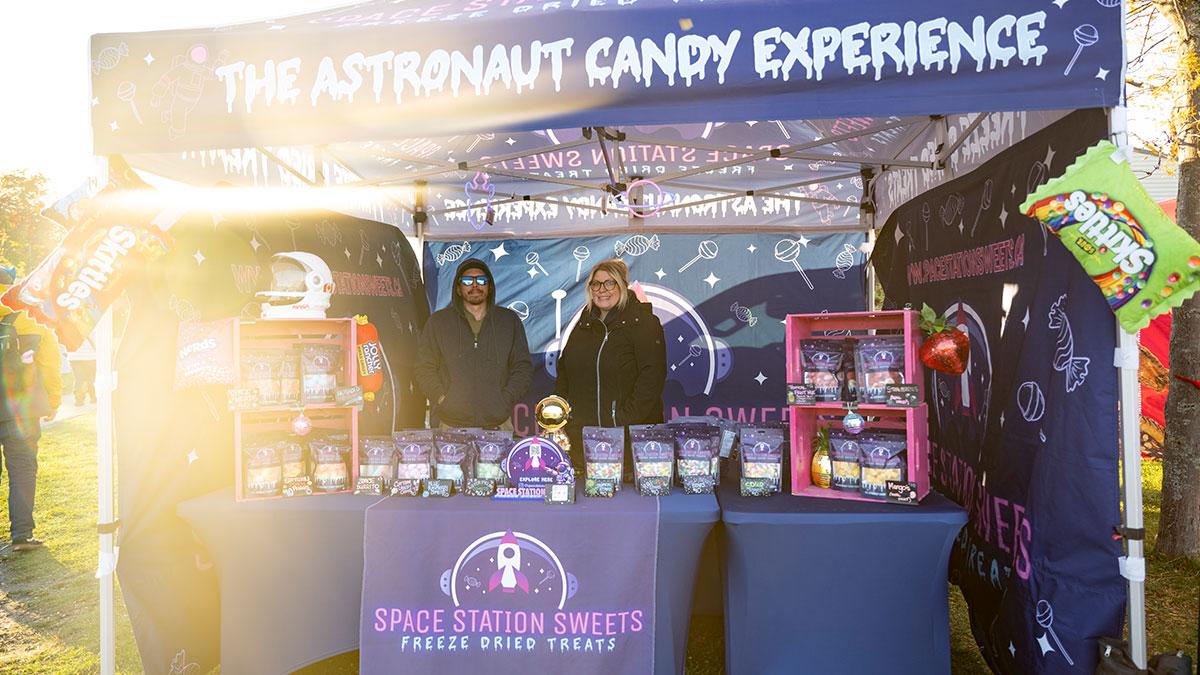 Vendor selling candy