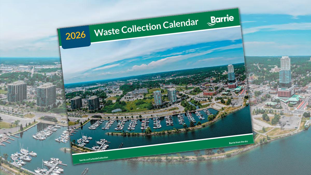 Cover of the 2026 waste collection calendar