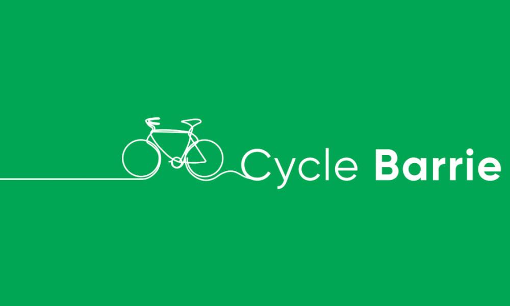 Bike Outline | Text: Cycle Barrie