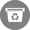 Recycling papers icon