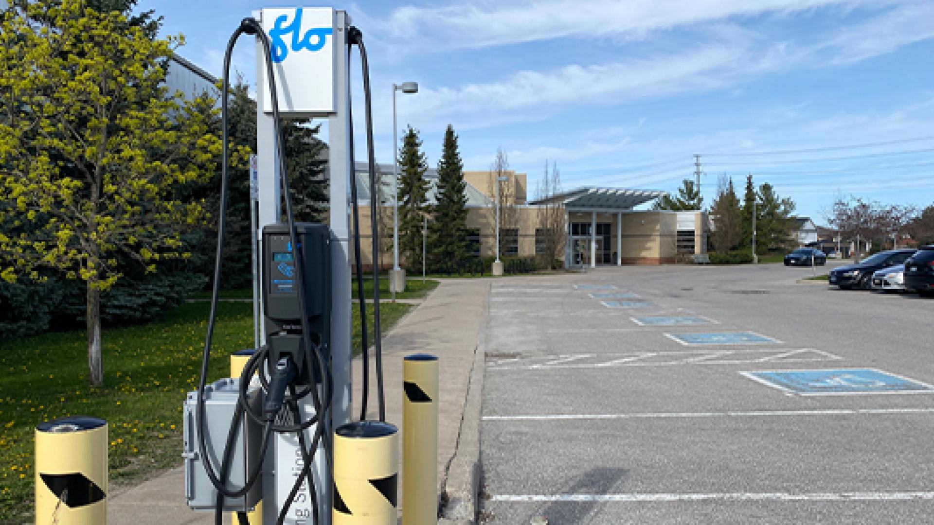EV charging stations at East Bayfield Community Centre