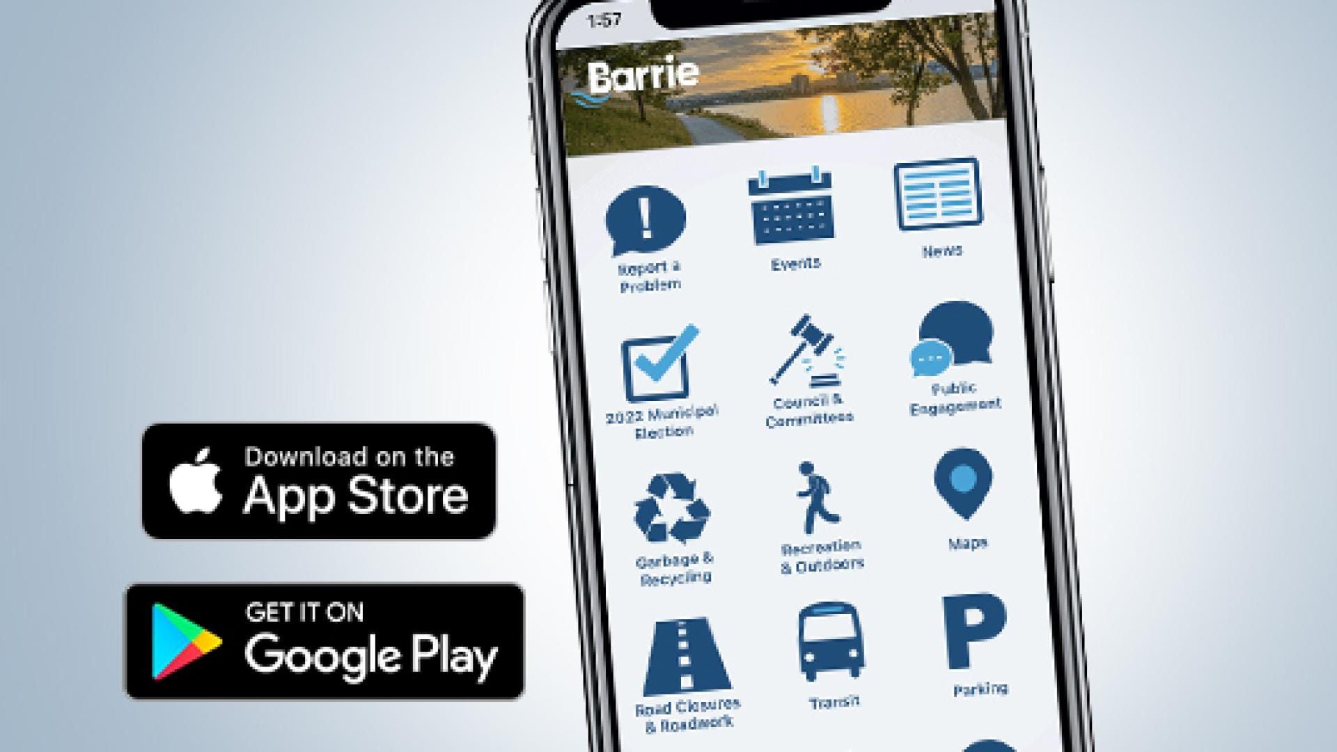 app on phone, store logos