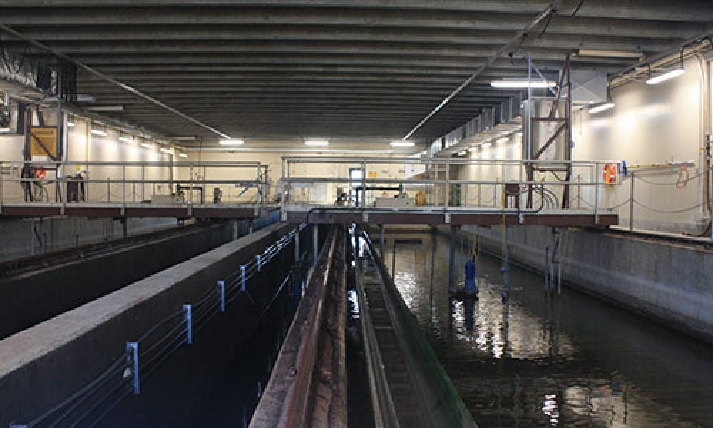 Sand filter in Barrie's Wastewater Treatment Plant