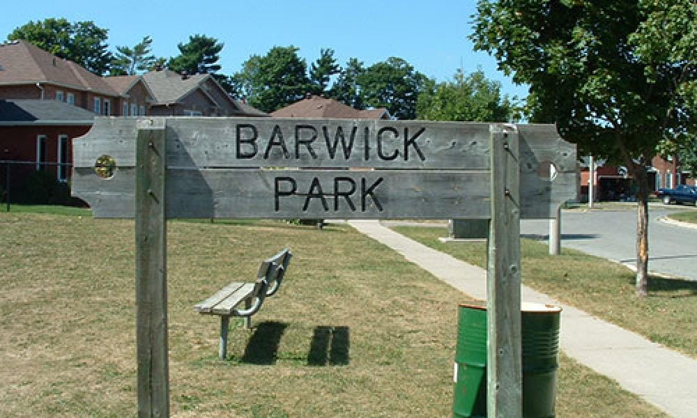 Barwick Park sign